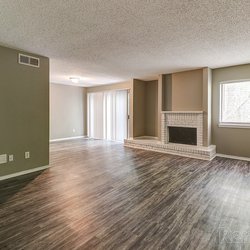 wooded floor living room at 100 Inverness Apartments in Birmingham, AL